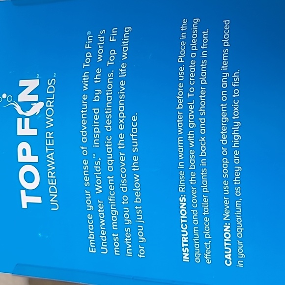 New! TOPFIN Underwater Worlds Large Aquarium Plants Value Pack of 4 - Picture 8 of 9